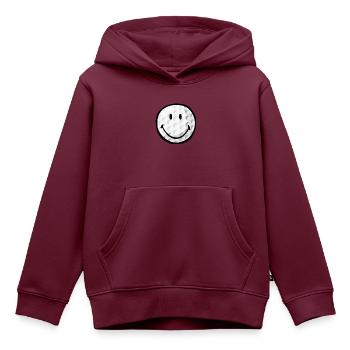 Smiley Golf Ball - Kinder Premium Organic Hoodie - Burgunderrot - Vorne - AI Model Kid Female (0cm)