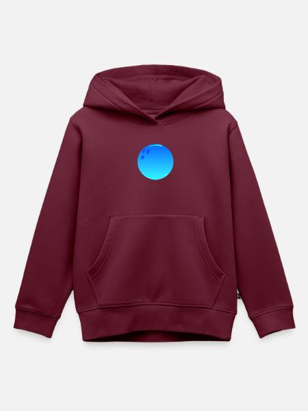 Sport Bowlingkugel - Kinder Premium Organic Hoodie - Burgunderrot