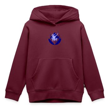 Appell. Ein Appell an eine höhere Macht - Kinder Premium Organic Hoodie - Burgunderrot - Vorne - AI Model Kid Female (0cm)