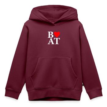 Boot - Kinder Premium Organic Hoodie - Burgunderrot - Vorne - AI Model Kid Female (0cm)