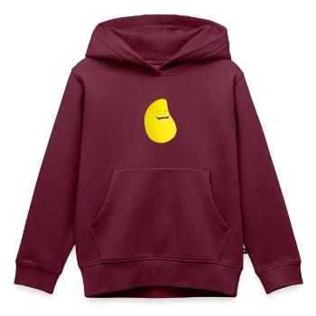 Frecher Griff - Kinder Premium Organic Hoodie - Burgunderrot - Vorne - AI Model Kid Female (0cm)