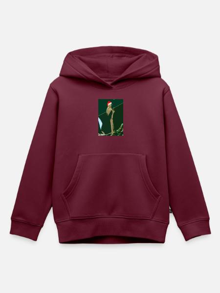Weihnachten Colious - Kinder Premium Organic Hoodie - Burgunderrot