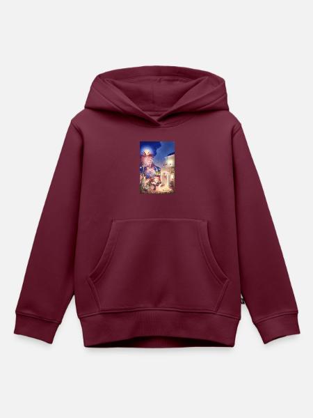 Orientalische Magie - Kinder Premium Organic Hoodie - Burgunderrot