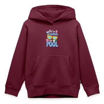 Pool Pool Party Erholung - Kinder Premium Organic Hoodie - Burgunderrot - Vorne - AI Model Kid Female (0cm)