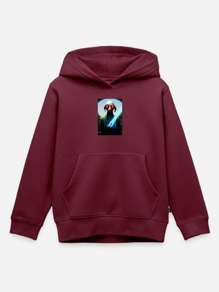 Das Licht - Kinder Premium Organic Hoodie - Burgunderrot
