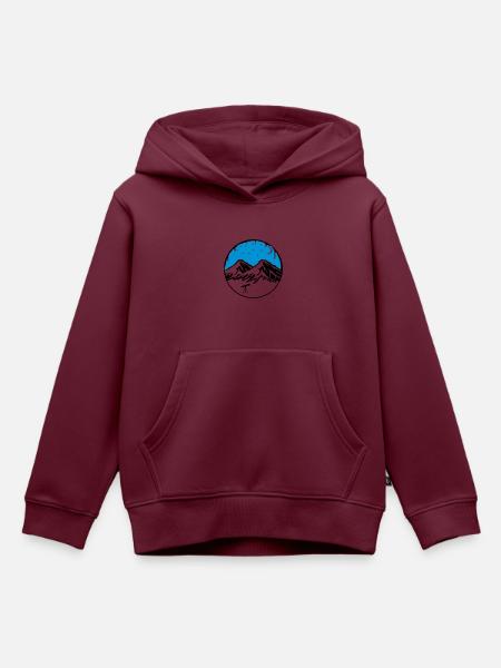 sternenhimmel - Kinder Premium Organic Hoodie - Burgunderrot