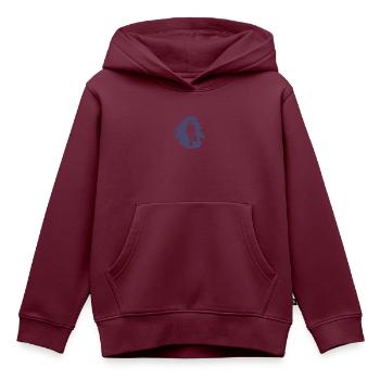 Banken Banken Banken - Kinder Premium Organic Hoodie - Burgunderrot - Vorne - AI Model Kid Female (0cm)