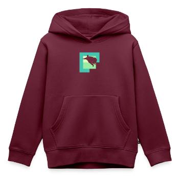 Wingsuit Fliegen Anzug - Kinder Premium Organic Hoodie - Burgunderrot - Vorne - AI Model Kid Female (0cm)