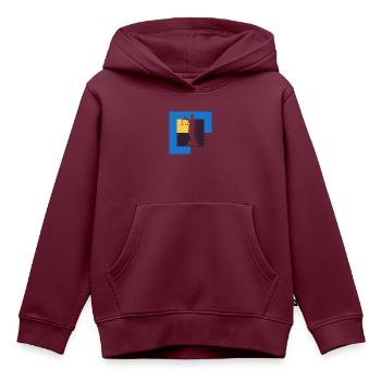 Gericht Versicherung - Kinder Premium Organic Hoodie - Burgunderrot - Vorne - AI Model Kid Female (0cm)