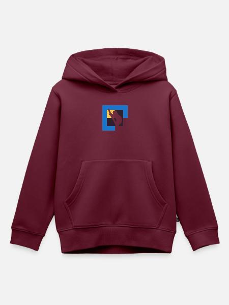 Faultier Rest - Kinder Premium Organic Hoodie - Burgunderrot