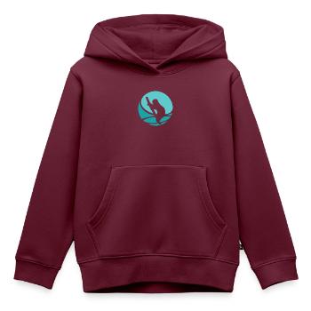 Rest Chill - Kinder Premium Organic Hoodie - Burgunderrot - Vorne - AI Model Kid Female (0cm)