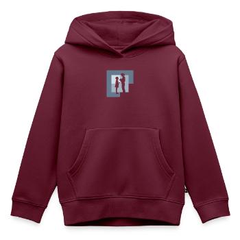 Grundschullehrer Lernen Grundschule - Kinder Premium Organic Hoodie - Burgunderrot - Vorne - AI Model Kid Female (0cm)
