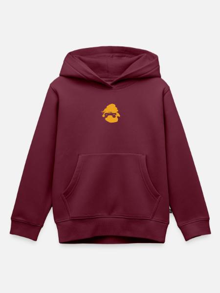 Reifen Monstertruck - Kinder Premium Organic Hoodie - Burgunderrot