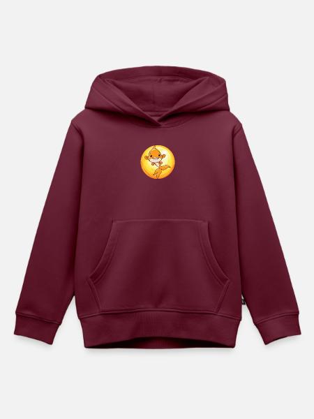 Fische Fischen Forellenteich - Kinder Premium Organic Hoodie - Burgunderrot