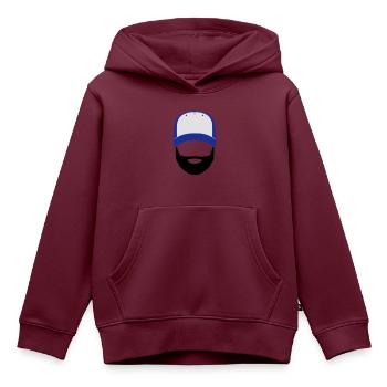 Bill Doe - Kinder Premium Organic Hoodie - Burgunderrot - Vorne - AI Model Kid Female (0cm)