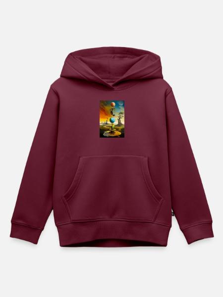Unendlich - Kinder Premium Organic Hoodie - Burgunderrot