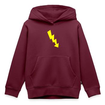 blitz - Kinder Premium Organic Hoodie - Burgunderrot - Vorne - AI Model Kid Female (0cm)