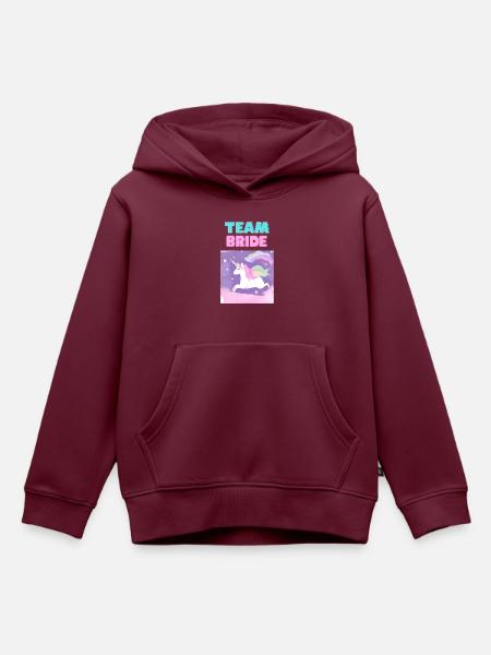 TEAM Bride - Junggesellinenabschied - Kinder Premium Organic Hoodie - Burgunderrot