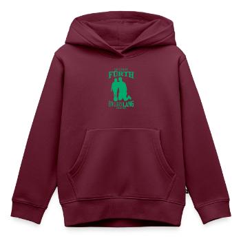 Fürth Fußball Tradition Geschenk - Kinder Premium Organic Hoodie - Burgunderrot - Vorne - AI Model Kid Female (0cm)