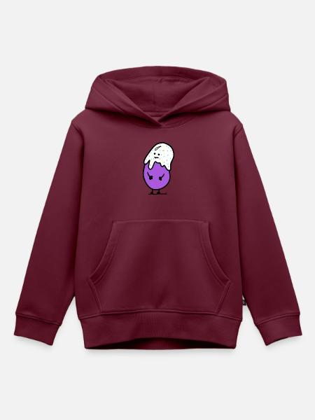 Bohne - Kinder Premium Organic Hoodie - Burgunderrot