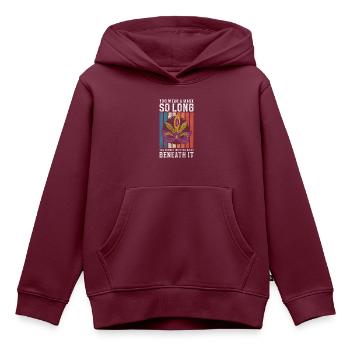 Party Parade Kostümfest Schutz - Kinder Premium Organic Hoodie - Burgunderrot - Vorne - AI Model Kid Female (0cm)