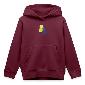 Western Reiter - Kinder Premium Organic Hoodie - Burgunderrot - Vorne - AI Model Kid Female (0cm)