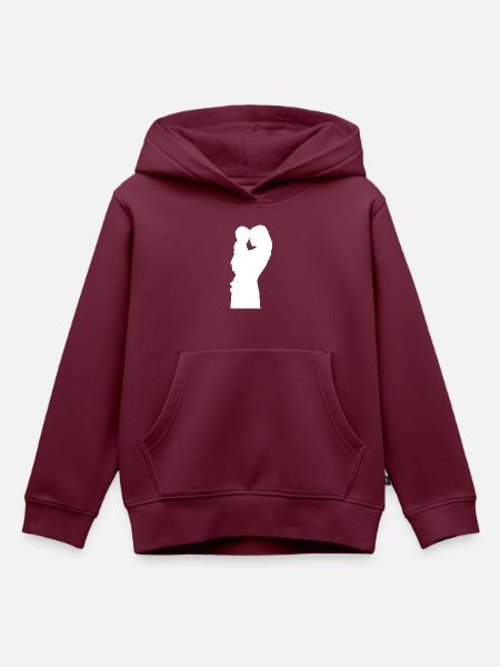 Mutter - Kinder Premium Organic Hoodie - Burgunderrot