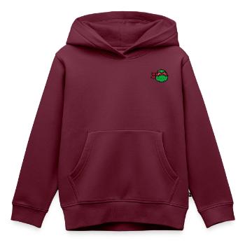 Teenage Mutant Ninja Turtles Raphael Stick - Kinder Premium Organic Hoodie - Burgunderrot - Vorne - AI Model Kid Female (0cm)