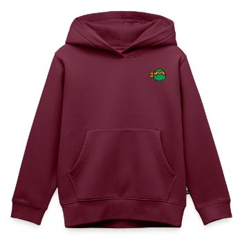 Teenage Mutant Ninja Turtles Michelangelo Stick - Kinder Premium Organic Hoodie - Burgunderrot - Vorne - AI Model Kid Female (0cm)