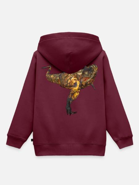 Carnotaurus - Kinder Premium Organic Hoodie - Burgunderrot