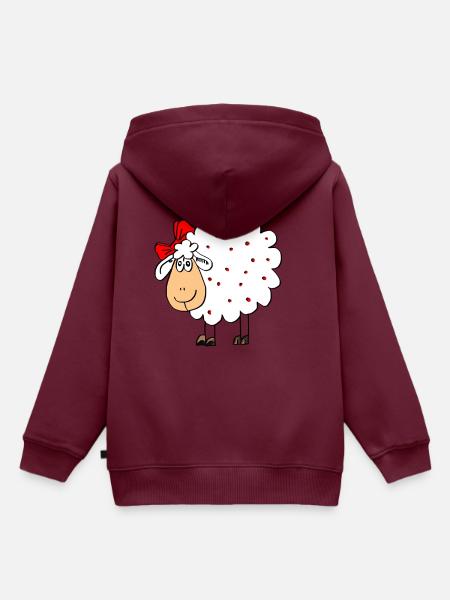 Schafe, Schafe, Schaf, Petcontest - Kinder Premium Organic Hoodie - Burgunderrot