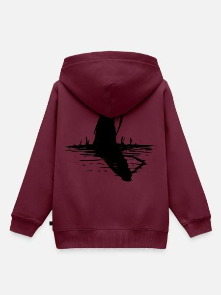 Sensenmann - Kinder Premium Organic Hoodie - Burgunderrot