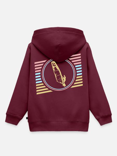 Windsurfing - Kinder Premium Organic Hoodie - Burgunderrot