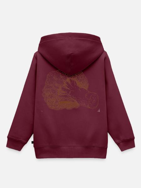 Brokkoli - Kinder Premium Organic Hoodie - Burgunderrot