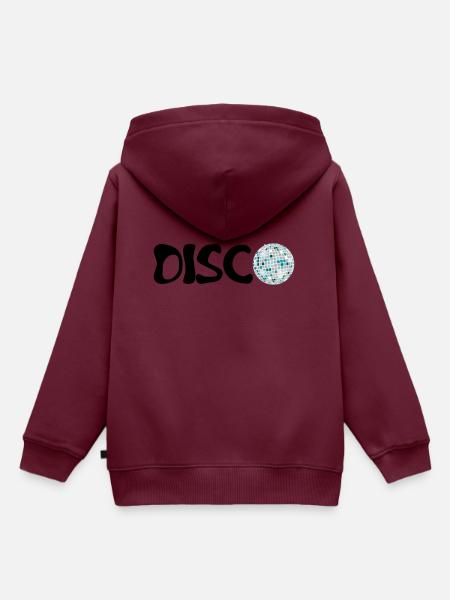 Disco - Kinder Premium Organic Hoodie - Burgunderrot