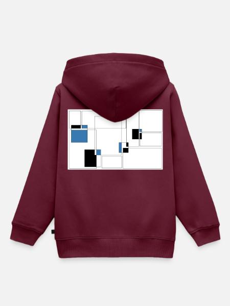 Soul - Kinder Premium Organic Hoodie - Burgunderrot