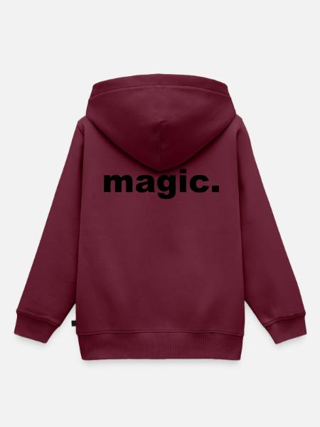 magic - Kinder Premium Organic Hoodie - Burgunderrot