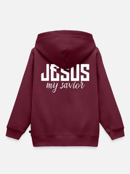 Jesus - Kinder Premium Organic Hoodie - Burgunderrot