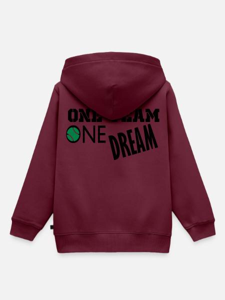 ein Traum - Kinder Premium Organic Hoodie - Burgunderrot