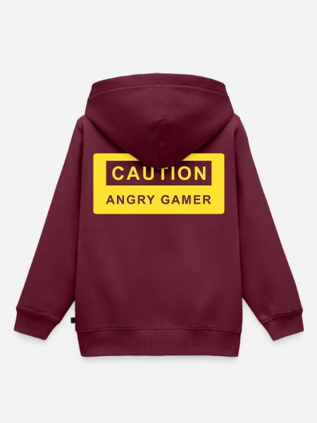 Gamer. Gaming. Joystick. Geschenk. Geschenkidee - Kinder Premium Organic Hoodie - Burgunderrot