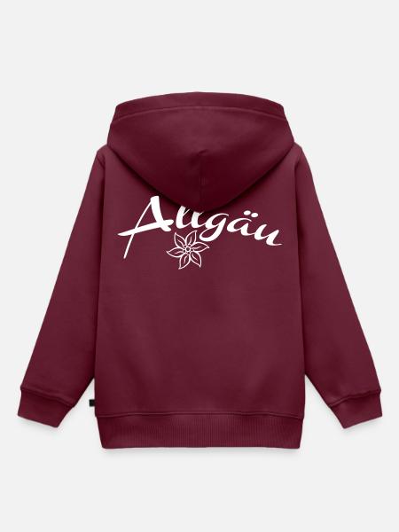 Allgäu - Kinder Premium Organic Hoodie - Burgunderrot