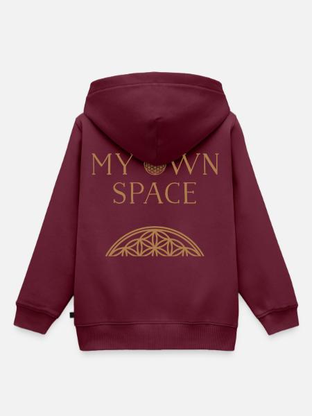 Space 28 - Kinder Premium Organic Hoodie - Burgunderrot