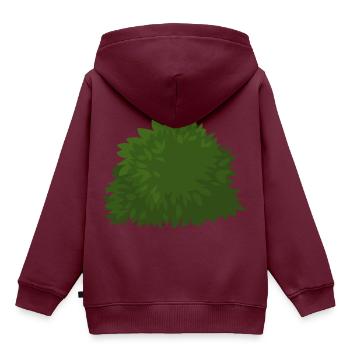 strauecher buesche shrubbery garten garden plants5 - Kinder Premium Organic Hoodie - Burgunderrot - Hinten - AI Model Kid Female (0cm)