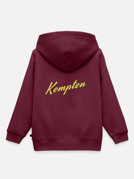Kempten - Kinder Premium Organic Hoodie - Burgunderrot