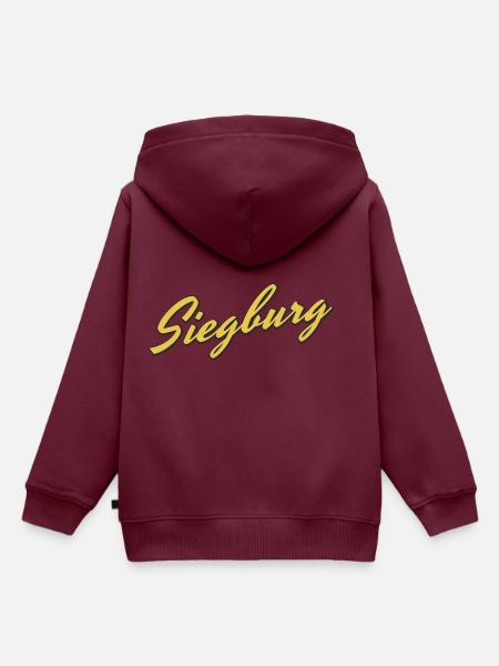 Siegburg - Kinder Premium Organic Hoodie - Burgunderrot