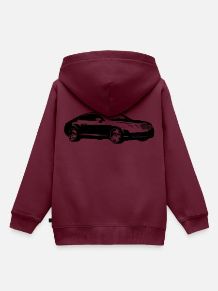 Auto16 - Kinder Premium Organic Hoodie - Burgunderrot
