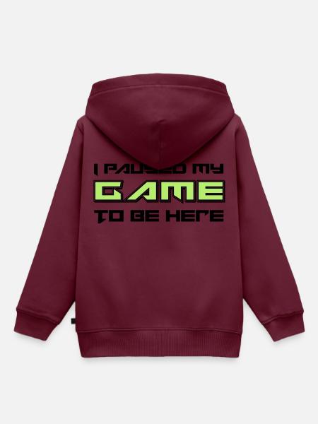 Gamer - Kinder Premium Organic Hoodie - Burgunderrot