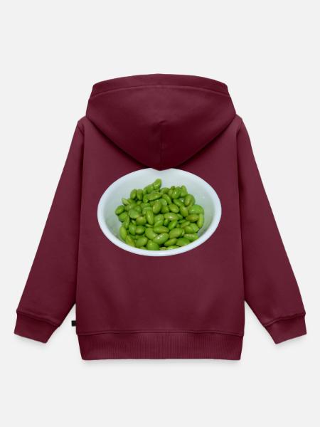 soybeans soja bohnen veggie - Kinder Premium Organic Hoodie - Burgunderrot