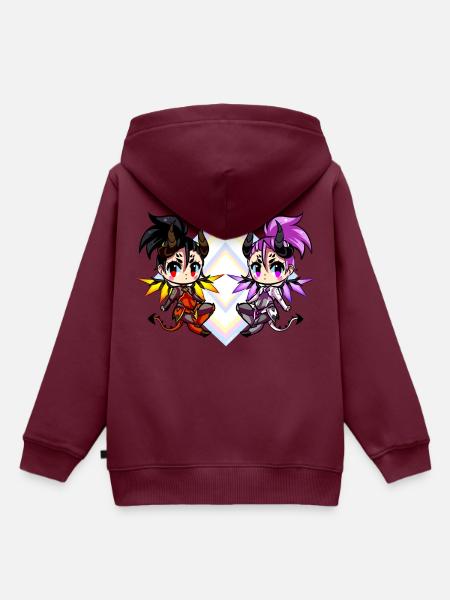 Barmherzigkeit - Kinder Premium Organic Hoodie - Burgunderrot