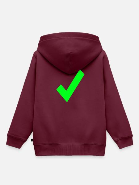 Haken - Kinder Premium Organic Hoodie - Burgunderrot